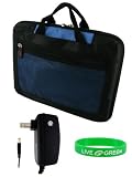 41g7EkkDuWL. SL160  Acer Aspire One AOA110 1588 8.9 Inch Lightweight Checkpoint Friendly Netbook Bag with Home Wall Charger   Blue Black