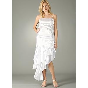 Asymmetric Ruffle Formal for Bridesmaid Formal Prom