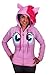 My Little Pony Pinkie Pie Face Juniors Pink Costume Hoodie with Mane
