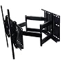 VideoSecu MW370B 26 inch Extension Heavy Duty Dual Arm Articulating TV Wall Mount for Most 37" 40" 42" 46" 47" 48" 50" 52" 55" 60" FLAT Plasma LCD TV