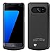 Galaxy S7 Edge Battery Case,Ruky [Newest Version] S7 Edge Battery Case 5200 Mah External Backup Battery Charger Combo Case For Galaxy S7 Edge,Backup Power Bank Case with Kickstand - (Black)