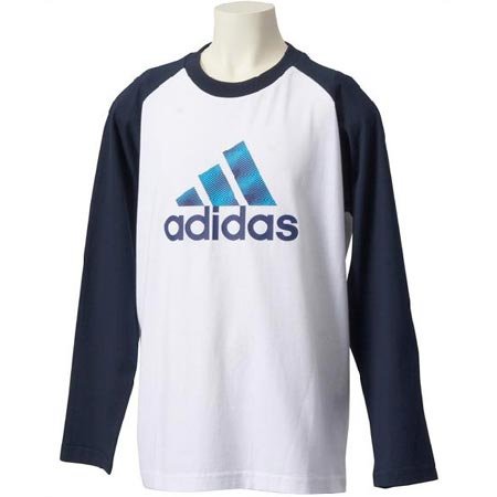 adidas（アディダス）YB BC ビッグロゴロングスリーブTシャツ SS826 X42745 WHT
