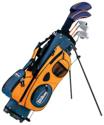 Buy Wilson Pro Staff Jr. Complete Package Set w  Stand Bag (Boys, Right-Handed, Small 48-54 inch) by Wilson now!
