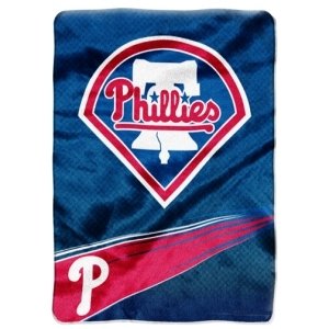 Philadelphia Phillies 60''x80'' Royal Plush Raschel Throw Blanket - Speed Design at Amazon.com