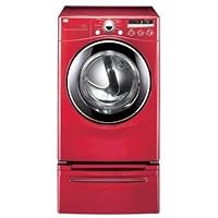 LG : DLE2301R 27 Electric Dryer with 7.3 cu. ft. Capacity Wild Cherry Red
