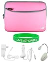 5n1 Non-OEM Amazon Kindle DX 9.7 Dual-Pocket Sleeve Case - Pink