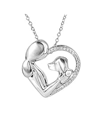 ASPCA TenderVoices Diamond Dog Love Pendant 1/8ctw