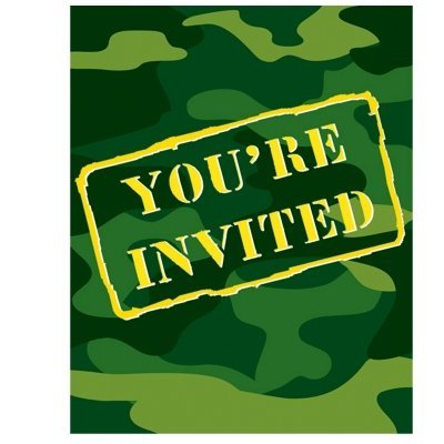 Camo Gear Invitations