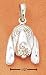 Animals Ch-1868 : Sterling Silver Diamond Cut Hound Dog Face Charm