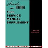 1953 LINCOLN MERCURY Shop Service Repair Manual Book by Lincoln