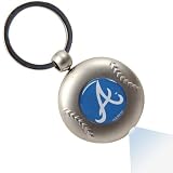 MLB Atlanta Braves Silver Baseball Flashlight Keychain