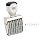 QwikMark Traditional 8 Digit Rubber Number Stamp, Type Size 1, Black (RN018)