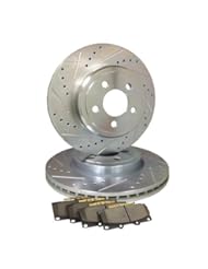 Automotive Parts and Accessories: Emil Performance Emil2Dsfp1455 Cross Drilled And Slotted Brake Rotors. Scion Tc - EMIL Performance