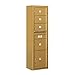 Salsbury Industries 3816S-04GFU Surface Mounted Horizontal 4C Mailbox, Gold