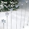 Solar LED Snowflake Driveway Markers