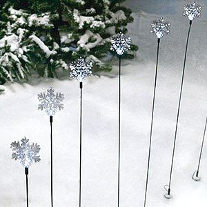 Solar LED Snowflake Driveway Markers