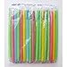 Premium, Reusable Monster Straw Brand Milkshake Straws - Extra Wide Diameter - 35ct/Poly Bag. Individually Cello-Wrapped, Assorted Neon Color 1/2