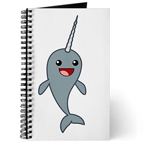 CafePress Happy Narwhal Journal - Standard Multi-color Lined