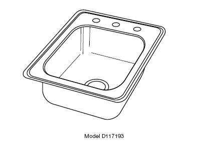 Elkay D11719-2 Dayton Stainless Steel Sink with 2 holes