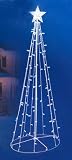 5' Blue & White LED Lighted Outdoor Twinkling Christmas Tree Yard Art Decoration