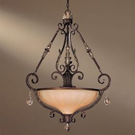 Minka 774-301 Bellasera 4 Light Pendant, Castlewood Walnut by Minka