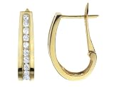 Diamond Hoop Earrings 1 Carat (ctw) in 14K Yellow Gold