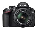 Nikon D3200 Digital SLR Camera with 18-55VR Lens Kit - Black (24.2MP) 3 inch LCD
