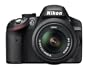 Nikon D3200 SLR-Digitalkamera (24 Megapixel, 7,4 cm (2,9 Zoll) Display, Live View, Full-HD) inkl. AF-S DX 18-55 VR schwarz