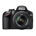 Nikon - VBA340K001 - D3200 - Kit Reflex - 24,2 Mpix - Noir + Objectif AF-S DX 18-55 mm VR