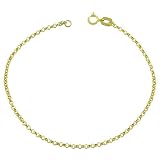 14 Karat Yellow Gold Rolo Bracelet (7 inch)