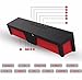 Eachine BAR Portable Bluetooth Wireless Speaker 15 Hours Play, Built in 2200mAh Battery Alarm Clock FM Radio Microphone, for iPhone 6s,iphone6 and Other Android Devices ,Desktops , Black&Red