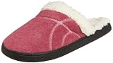 Isotoner Womens Heathered Fleece Sherpa Clog