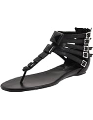 Shoes: Jessica Simpson Womens Demeter Flat Sandal With Jewels,Black Dream Nappa,6.5 M US - Jessica Simpson