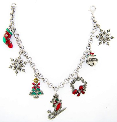 Merry Christmas Theme Charm Bracelet by Judith Jack
