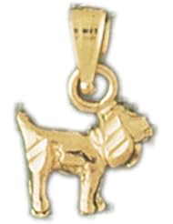 Dazzlers Solid 14k Gold 3D German Shorthaired Pointer Dog Charm Pendant Available in three colors from jewelsberry (weights: 1.0 grams only)