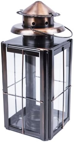 Classic Copper Lantern Candle Holder