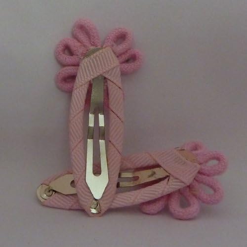 WittyGirl (TM) Cute Hair Clips Mix Colored Set 10pcs For Kids Green and Pink