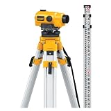 DEWALT DW096PK  26X Automatic Optical Level Kit with Tripod, Rod, and Carrying Case