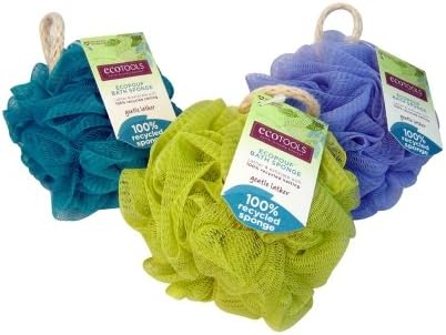 EcoTools Ecopouf Bath Sponge, Assorted Colors (Pack of 6)