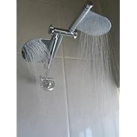 Dual Paddle Butterfly Rain Shower Head - Chrome