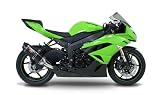 08-11 KAWASAKI ZX14: YOSHIMURA R-77 SLIP-ON EXHAUST - CARBON FIBER (CARBON FIBER)