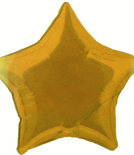 Star Mylar Balloon Gold