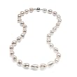 HinsonGayle Extreme Baroque Collection Handpicked Ultra-Orient White Baroque Cultured Pearl Necklace (Sterling Silver)