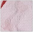 Pastel Pink Honeycomb Heart Mini Afghan Throw Blanket 36" x 48"
