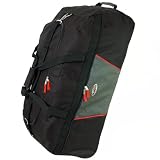 from Karabar Extra Large 33 Inch Lightweight Wheeled Holdall (Black/Red)