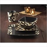 American Atelier Safari 16-Piece White Giraffe Dinnerware Set American Atelier Safari 16-Piece White Giraffe Dinnerware Set