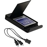 Samsung Battery Charger with Stand - Retail Packaging - Black