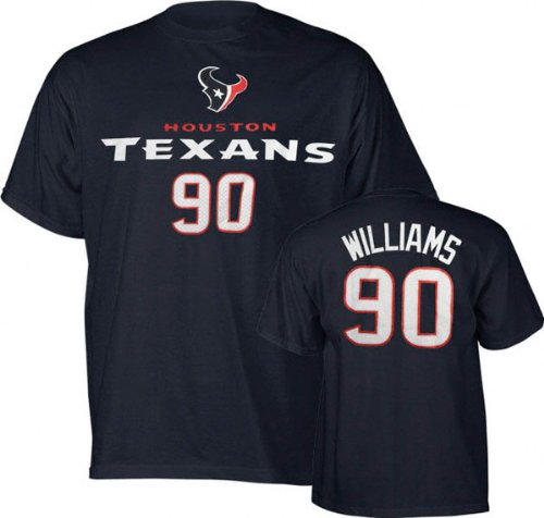 Mario Williams Reebok Name and Number Houston Texans T-Shirt - Large