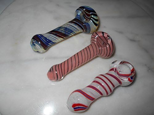 Hand Blown 4 1/2' Glass Incense Burners - Set Of 3