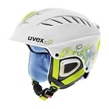 UVEX Damen Skihelm X-Ride Motion Graphic, white/green/blue mat, 53-58 cm, S56.6.117.1003